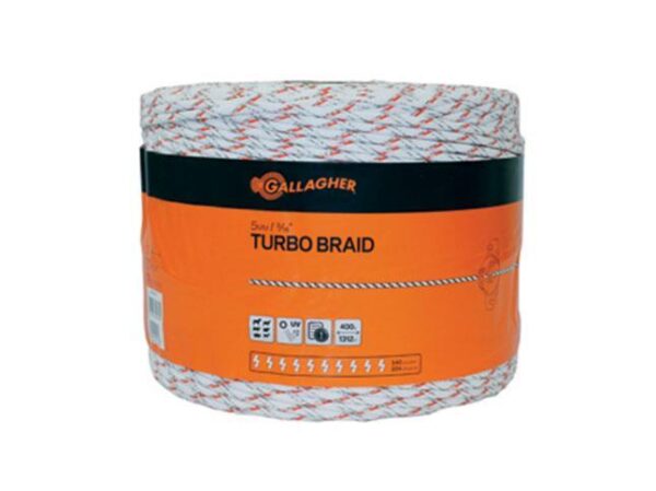 Gallagher Equibraid White 656 Ft